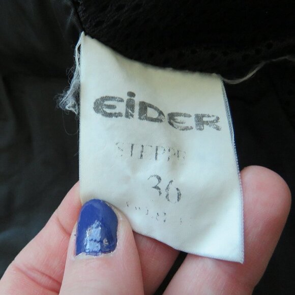 EIDER Gore-Tex Pure Technology Black Waterproof Hooded Outdoor Ski Jacket - Picture 16 of 16